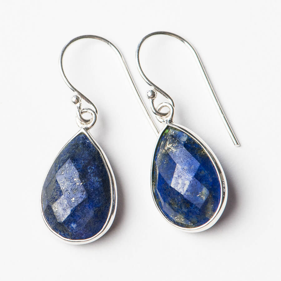 Lapis lazuly oorbellen 1