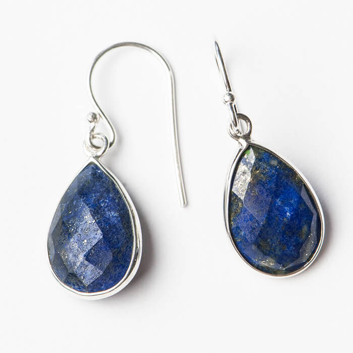 Lapis lazuly oorbellen 3