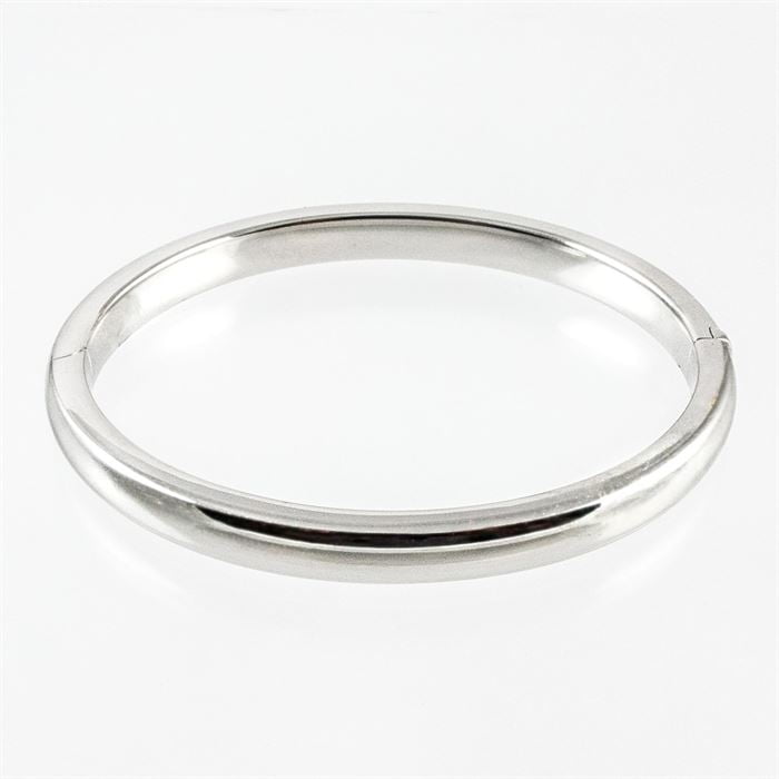 Slavenarmband 6mm zilver gerhodineerd 1