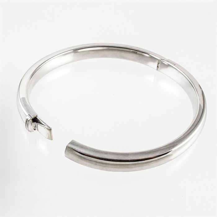 Slavenarmband 6mm zilver gerhodineerd 3