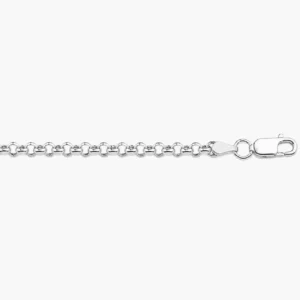 Ketting met jasseron schakel van 3,5 mm - 925 sterling zilver