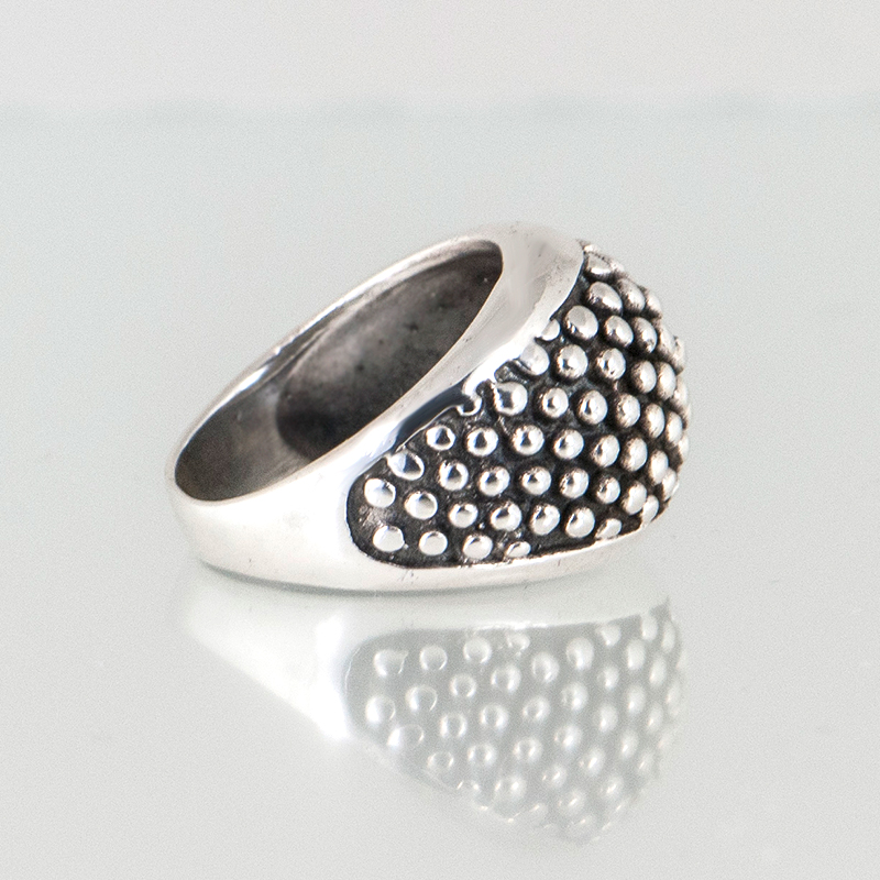Zilveren spijker ring 3 1