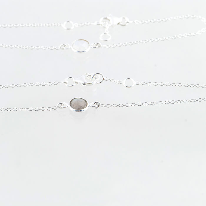 Zilver armbandje labradoriet 3
