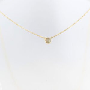 Labradoriet kettinkje goud op zilver 1 1