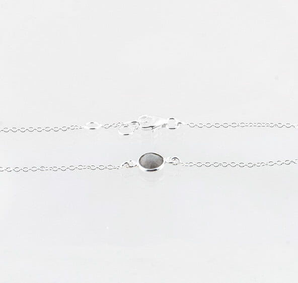 Zilver armbandje labradoriet 0