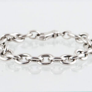 Schakelarmband zilver gerhodineerd 2