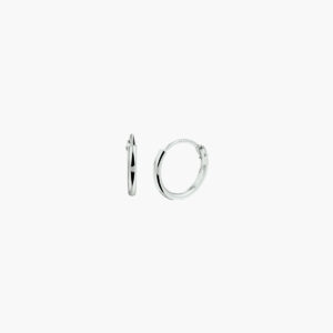 Zilveren oorringen ronde buis 1,3 mm - 11 mm