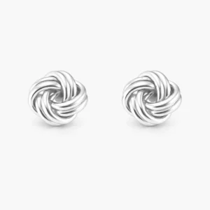 Zilveren oorknoppen knoop - 925 zilver