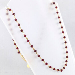 Ketting Robijn goud 3