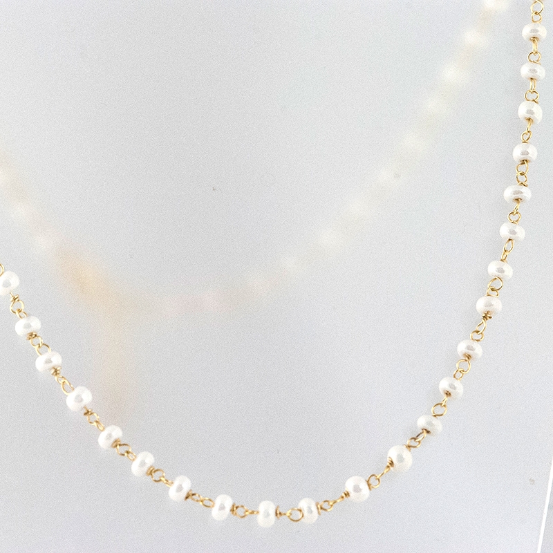 Parelketting goud 3