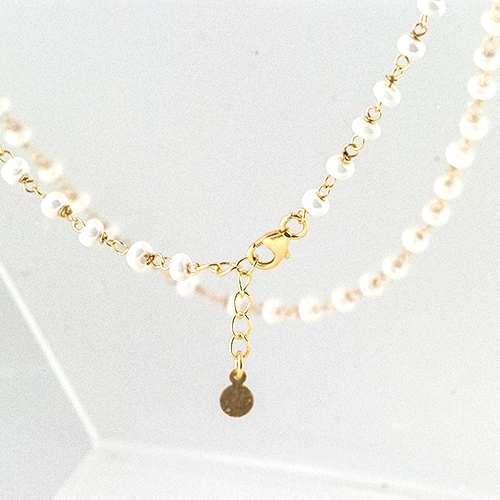 Parelketting goud 5