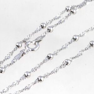 Ketting zilver glinster 6