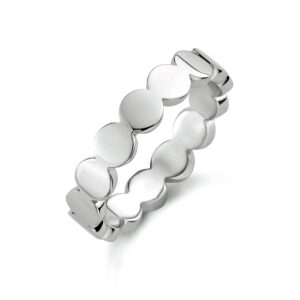 Ring rondjes zilver 1