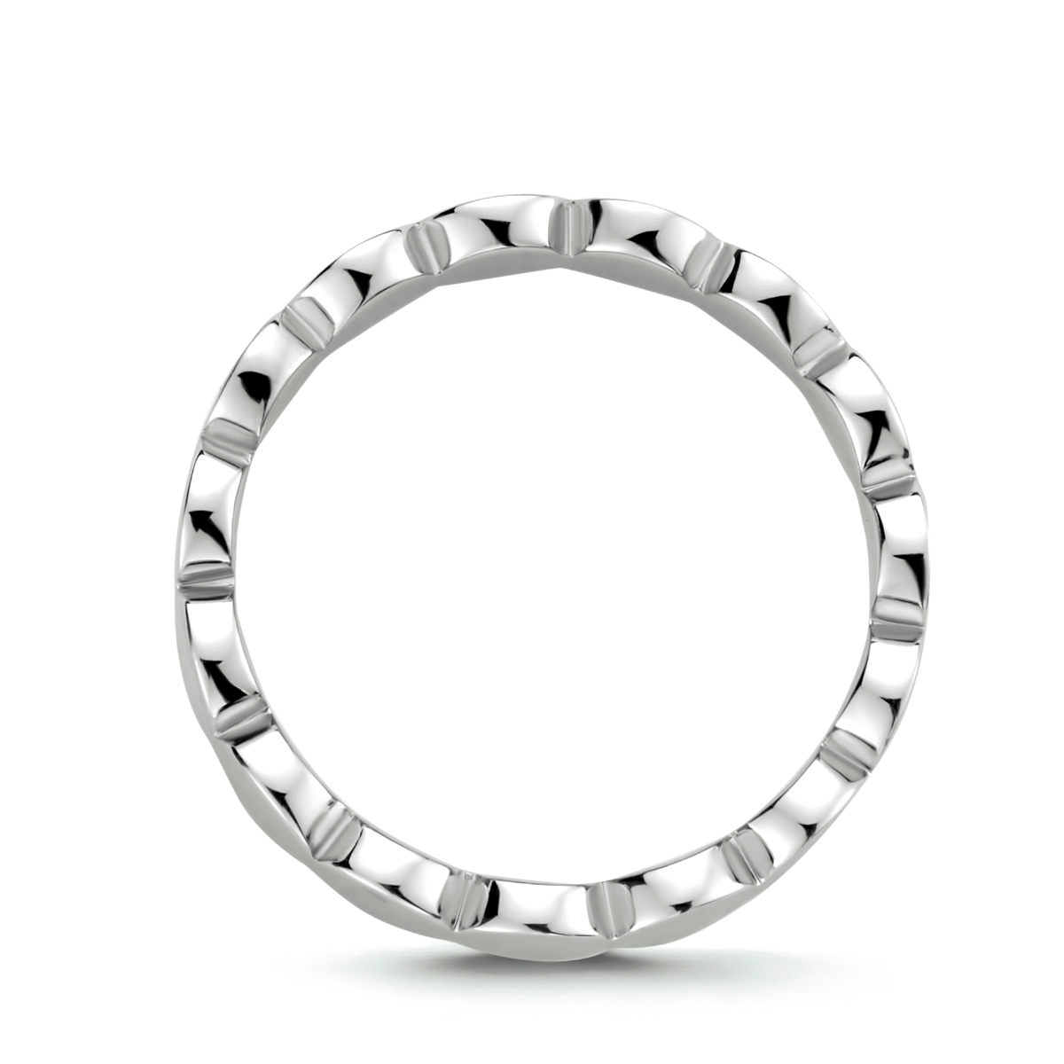 Ring rondjes zilver 2