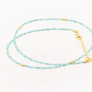 Apatiet ketting met goud 1