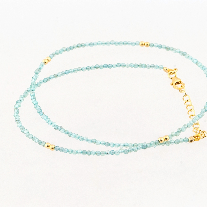 Apatiet ketting met goud 1