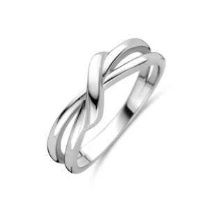 Ring gerhodineerd zilver 1