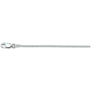 Zilveren ketting anker rond 1