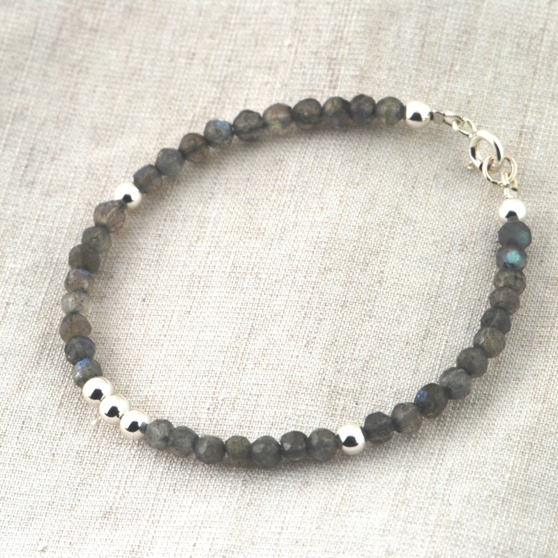 Zilveren armbandje labradoriet 2