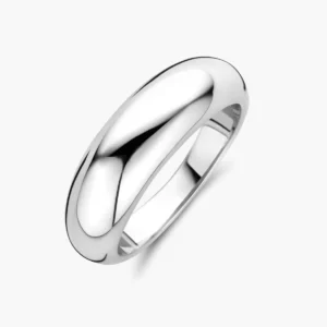 Zilveren ring gerhodineerd glad 1