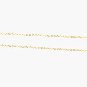 Verguld zilveren ketting anker schakel 1,2 mm