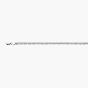 Zilveren armband met dubbele gourmette schakel van 4,8 mm