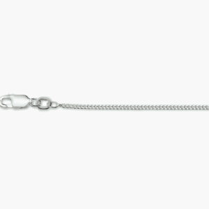 Lange zilveren gourmet ketting 1,4 mm in 60-80 cm