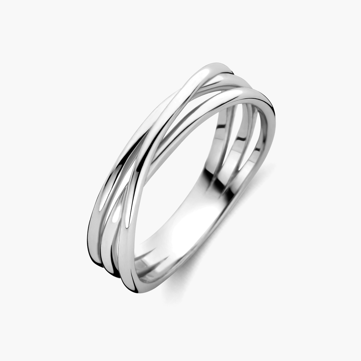 Gerhodineerde zilveren ring – 5,5 mm, strak en glanzend