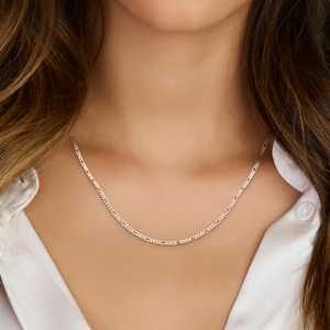 Zilveren figaro ketting – 45 cm - Sterling zilver 925