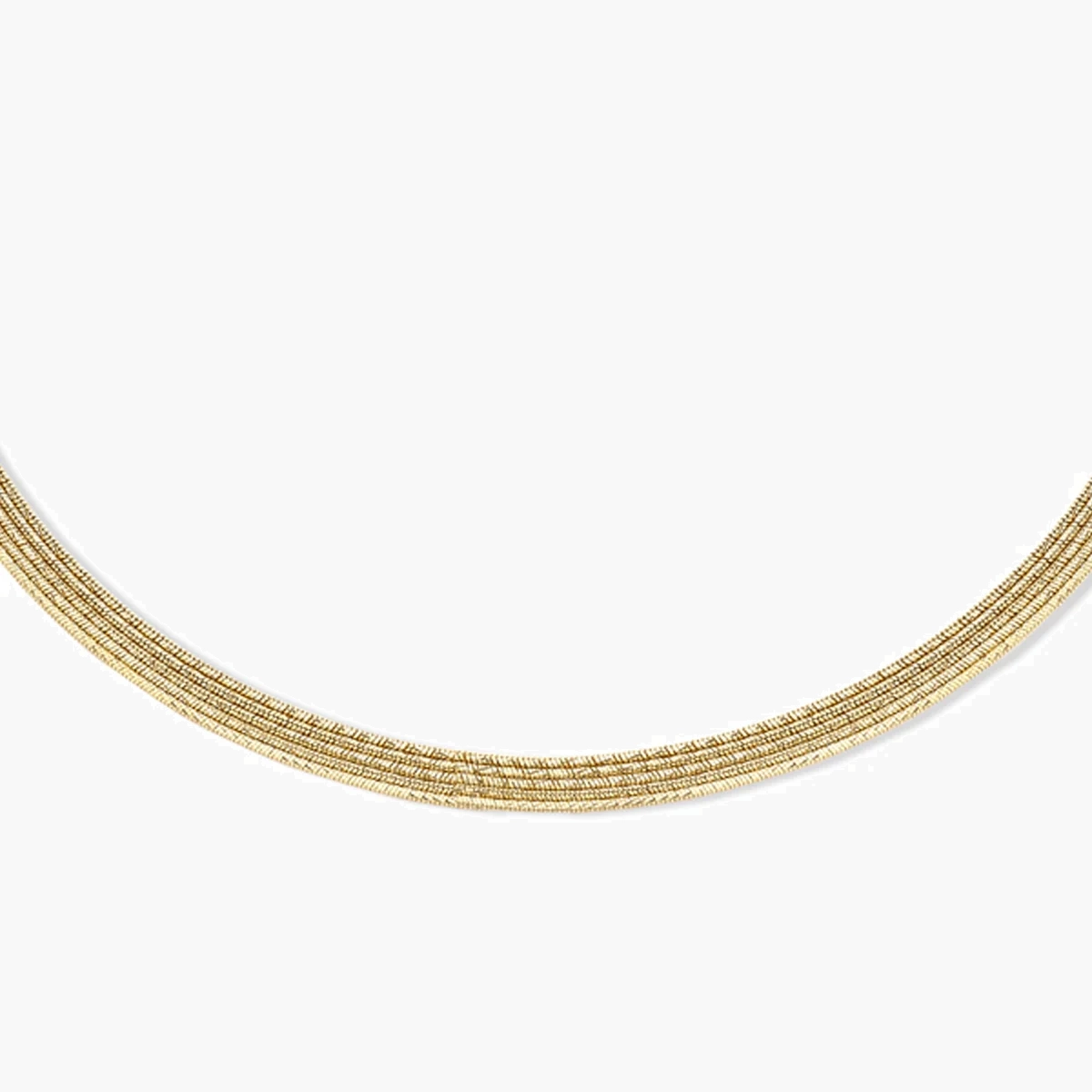 Verguld zilveren multi ketting met slang schakel