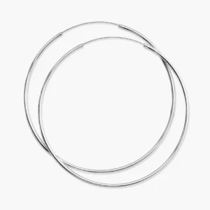 Zilveren statement oorringen 2 mm - 925 zilver