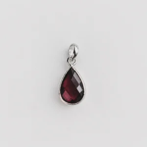 Granaat hangertje - 925 zilver